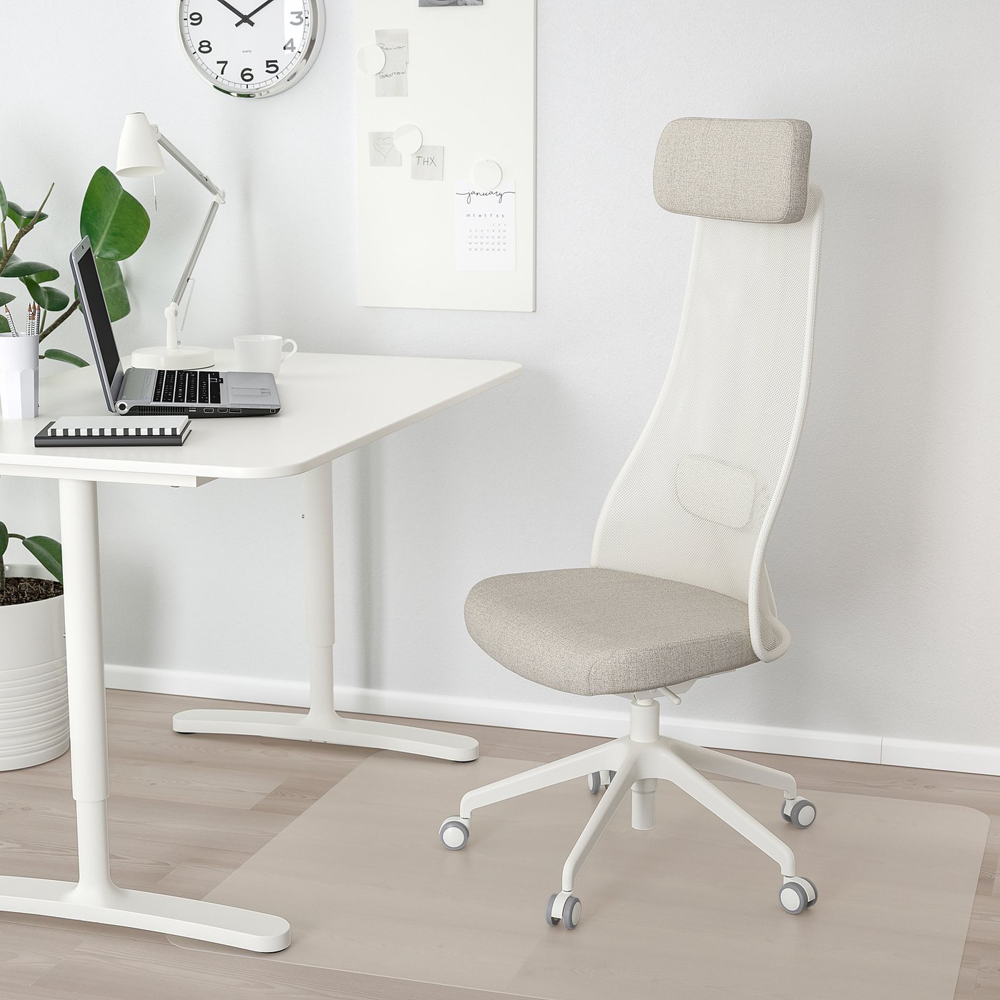 JÄRVFJÄLLET Office chair, Gunnared beige - IKEA