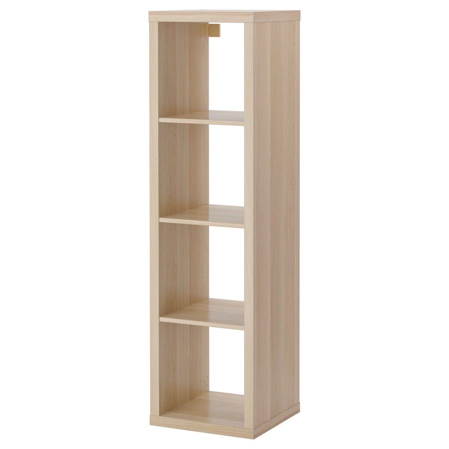 KALLAX Shelving unit white stained oak effect IKEA