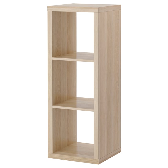 KALLAX Shelving unit white stained oak effect IKEA