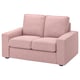 KIVIK Cover for compact 2-seat sofa, Gunnared light brown-pink