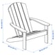 KLÖVEN deck chair, outdoor, dark brown - IKEA