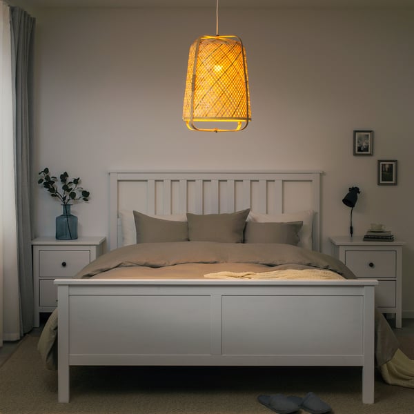 KNIXHULT Pendant lamp, bamboo/handmade, 40 cm
