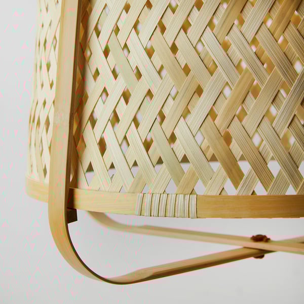 KNIXHULT Pendant lamp, bamboo/handmade, 40 cm