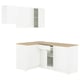 KNOXHULT Corner kitchen, white frame