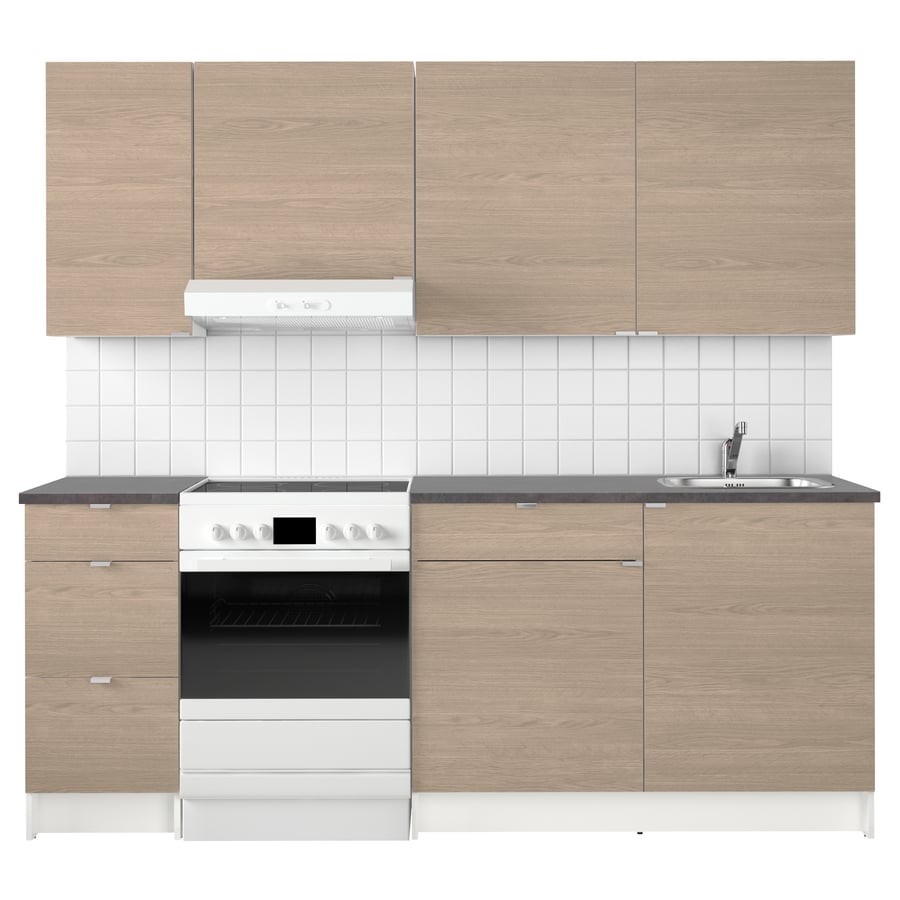 KNOXHULT مطبخ مظهر الخشب رمادي IKEA