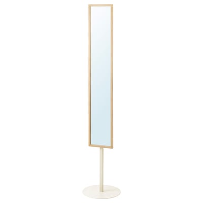 KOMPISHÄNG Standing mirror, pine, 38 cm