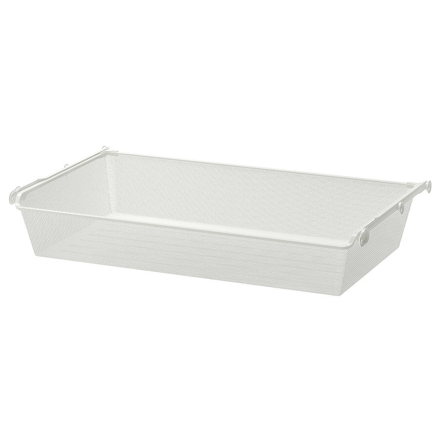 KOMPLEMENT Mesh basket with pullout rail white IKEA