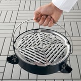 KORPÖN Portable charcoal barbecue, black