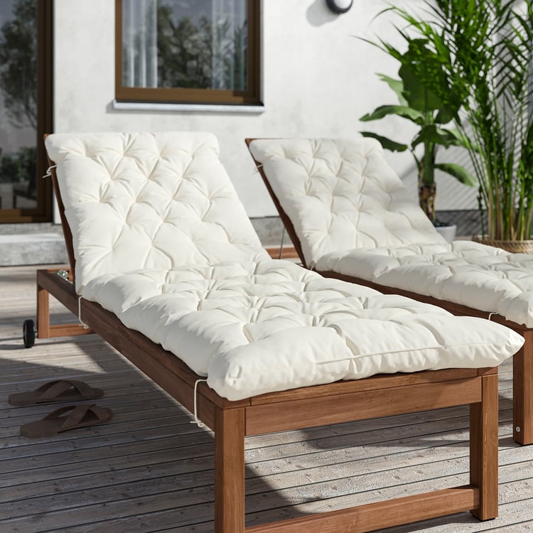 KUDDARNA sun lounger cushion, beige, 190x60 cm IKEA