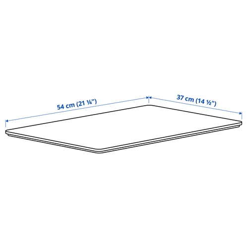 Illustration with measurements for the product: KUGGIS.