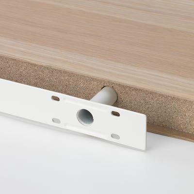 LACK Wall shelf, white stained oak effect, 59x26 cm
