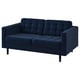 Option: LANDSKRONA 2-seat sofa, Djuparp dark blue/wood/black