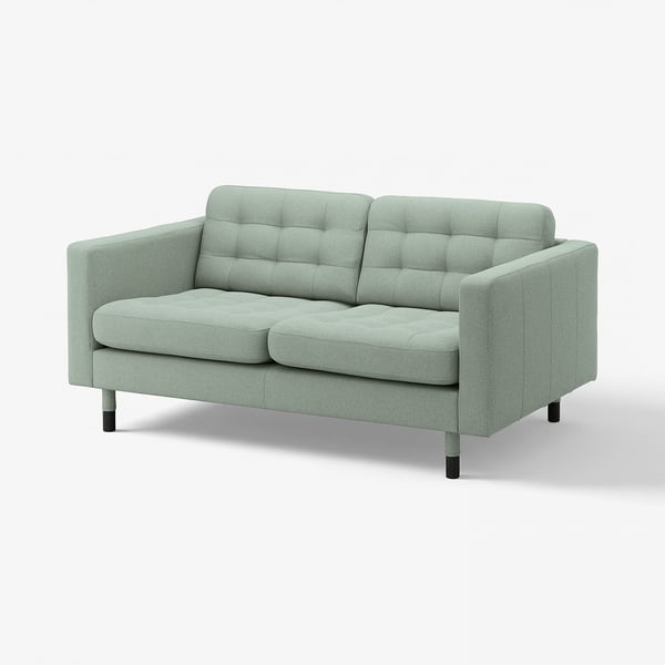 LANDSKRONA 2-seat sofa, Gunnared light green/wood/black