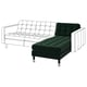 LANDSKRONA Chaise longue, add-on unit, Djuparp dark green/metal