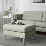 LANDSKRONA Footstool, Gunnared light green/metal