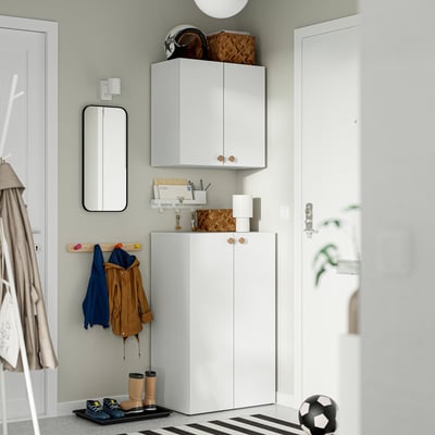 LASTARE Storage combination, white, 60x42x201 cm