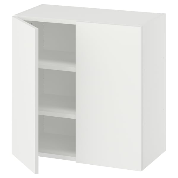 LASTARE Wall-mounted cabinet combination, white/with 2 shelves, 60x32x60 cm
