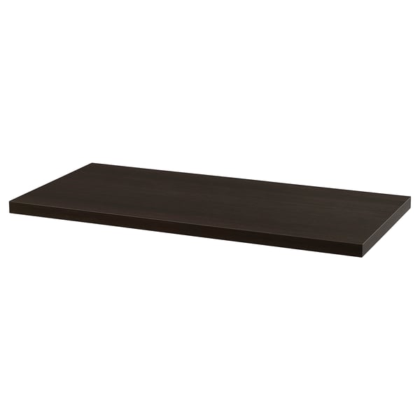 LINNMON / ADILS Table, black-brown/white, 100x45 cm