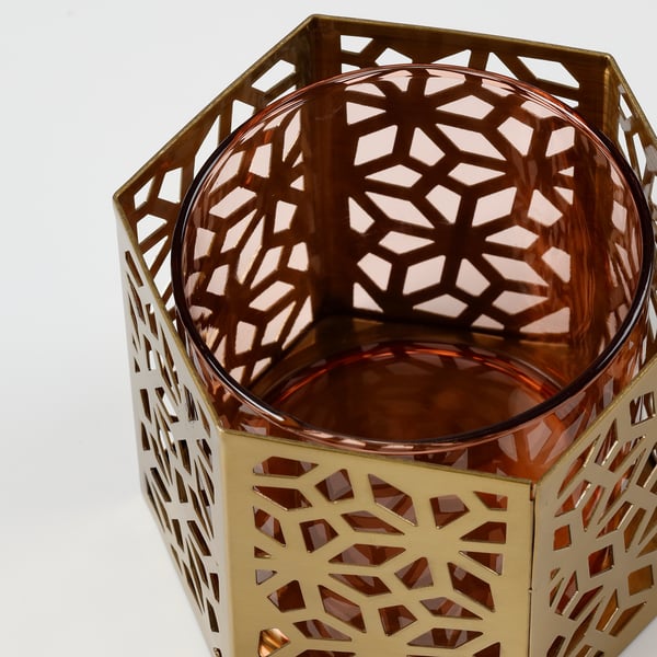 LJUV Tealight holder goldcolour IKEA