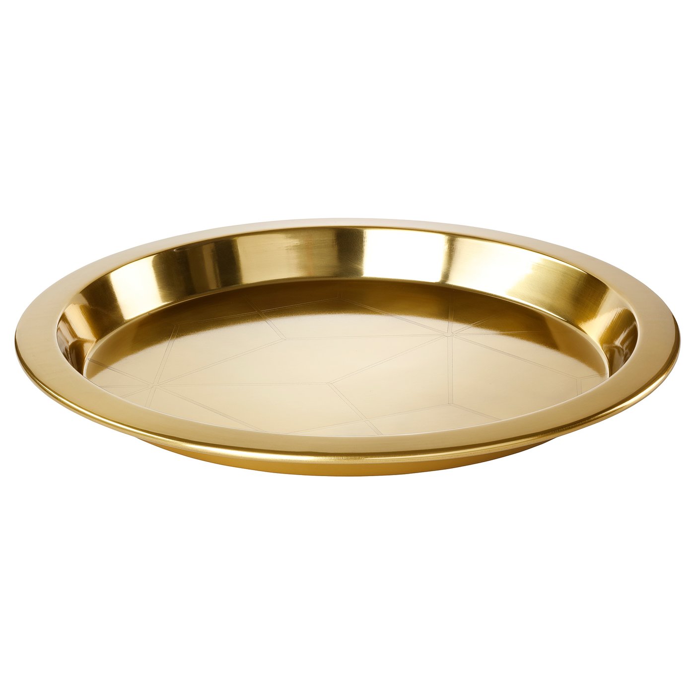 LJUV Tray rounded, goldcolour IKEA