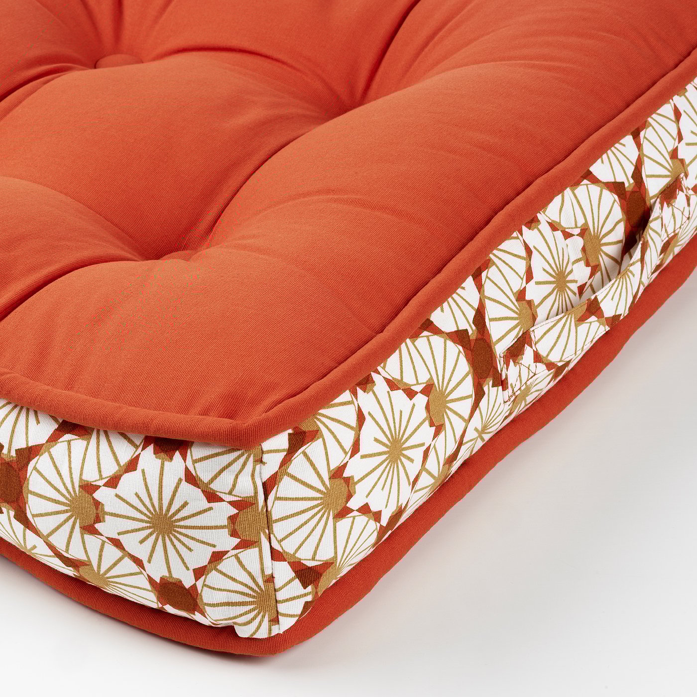 LJUVARE Floor cushion, orange, 48x48 cm IKEA
