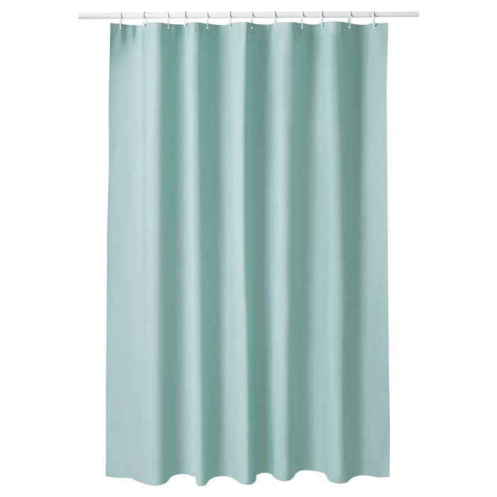 LUDDHAGTORN Shower curtain turquoise IKEA