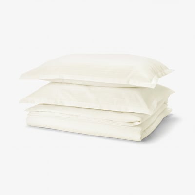 LUKTVICKER Duvet cover and 2 pillowcases, white, 240x220/50x80 cm