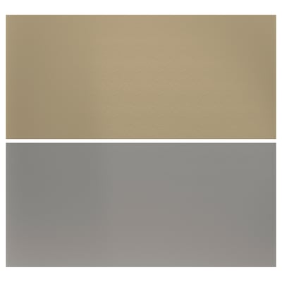 LYSEKIL Wall panel, double sided stainless steel/brass, 119.6x55 cm
