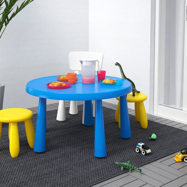 mammut طاولة أطفال داخلي خارجي أزرق 85 سم ikea