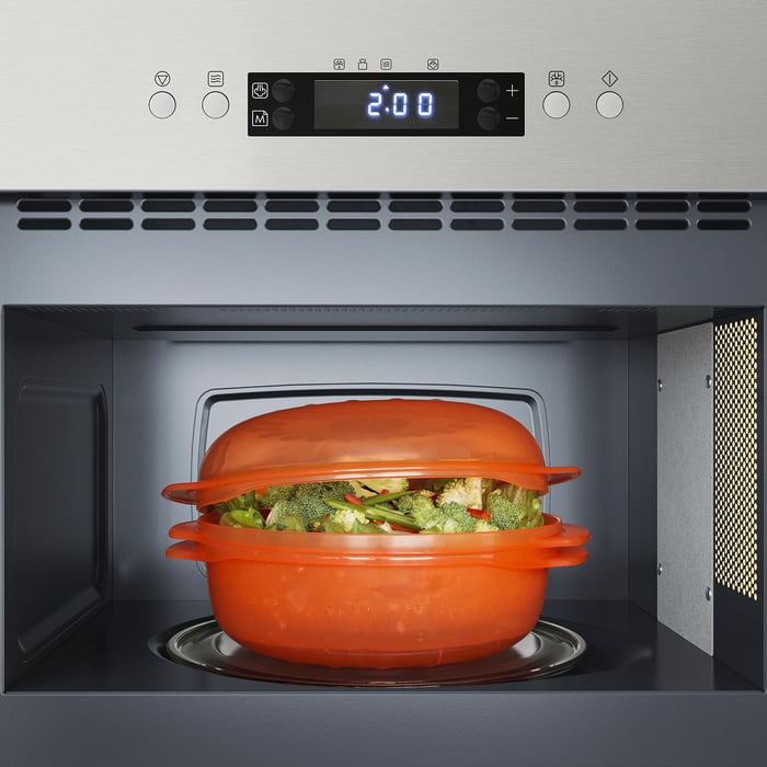 MATÄLSKARE Microwave oven, stainless steel IKEA