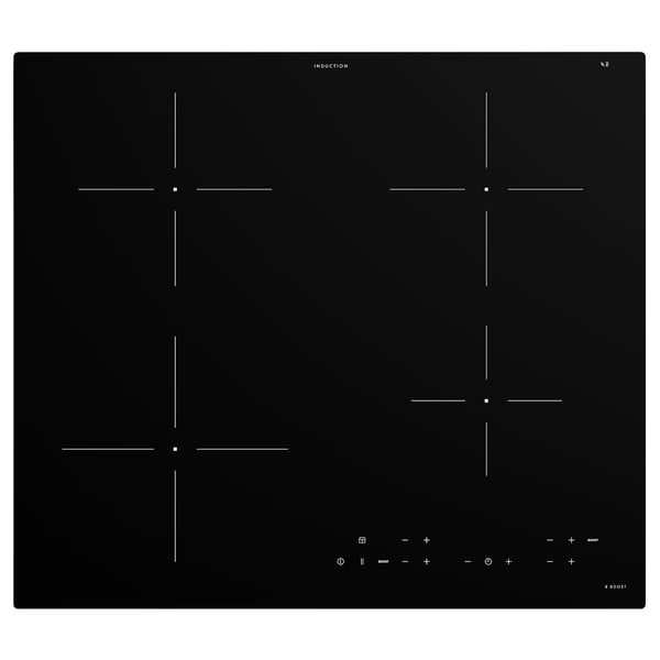 MATMÄSSIG Induction hob, IKEA 300 black, 59 cm