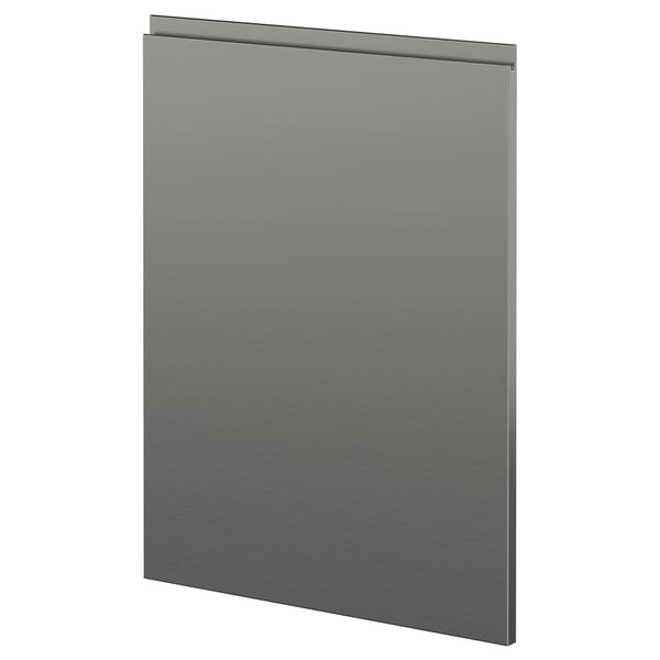 METOD 1 front for dishwasher, Voxtorp stainless steel effect, 60 cm