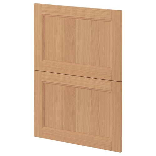 Oak METOD cabinet door, featuring a sleek, rectangular design.