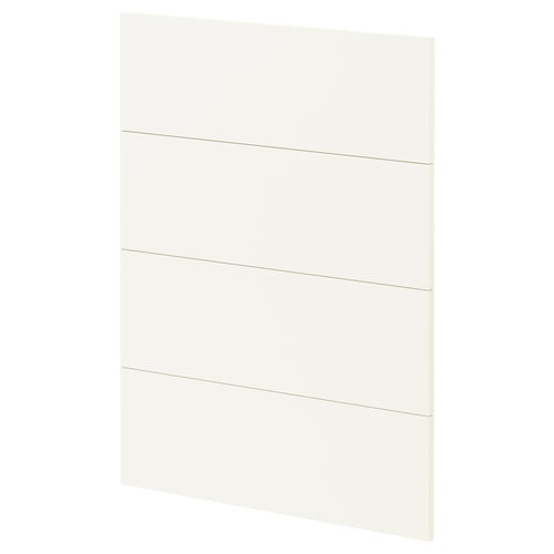 White METOD kitchen drawer, rectangular with smooth edges.