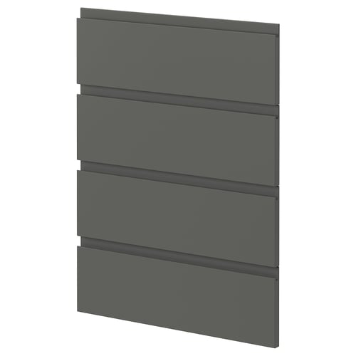 Dark grey METOD kitchen drawers, sleek design with integrated handles.