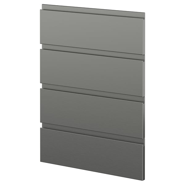 METOD 4 fronts for dishwasher, Voxtorp stainless steel effect, 60 cm