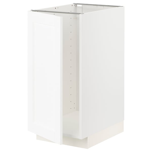 White METOD kitchen cabinet with square shape and modern design.