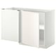 METOD Corner base cabinet with shelf, white/Veddinge white, 128x68 cm