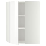 METOD Corner wall cabinet with shelves, white/Ringhult white, 68x100 cm