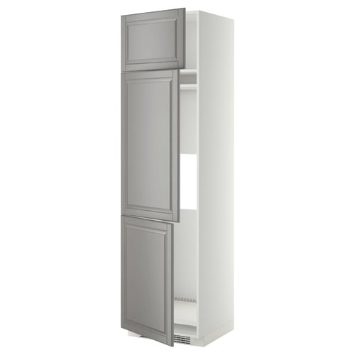 METOD kitchen cabinet, grey door, adjustable shelves.