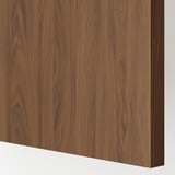METOD / MAXIMERA Base cab f hob/int extractor w drw, white/Tistorp brown walnut effect, 60x60 cm