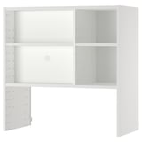 White METOD wall cabinet frame, modern kitchen storage.