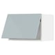 METOD Wall cabinet horizontal w push-open, white/Kallarp light grey-blue, 60x40 cm