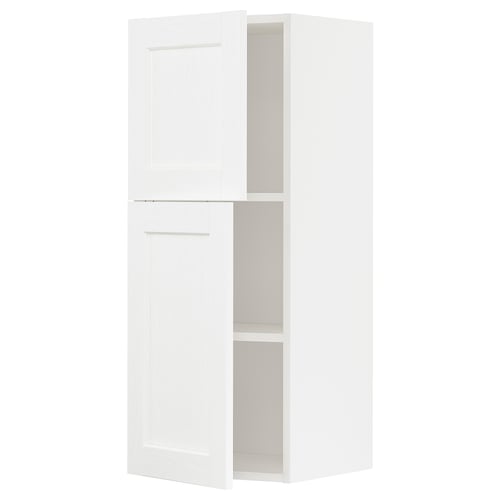 METOD kitchen cabinet, white, rectangular, minimalist design with adjustable shelf.