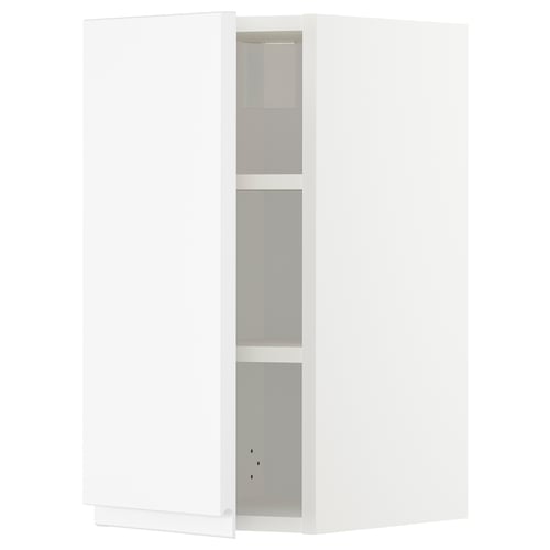 METOD white kitchen cabinet, modern & minimalist, matte finish, square shape, adjustable shelf.