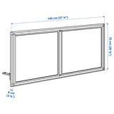 MITTZON Acoustic screen for desk, Gunnared beige, 165x72 cm