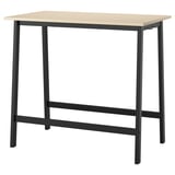 MITTZON Conference table, birch veneer/black, 120x68x105 cm