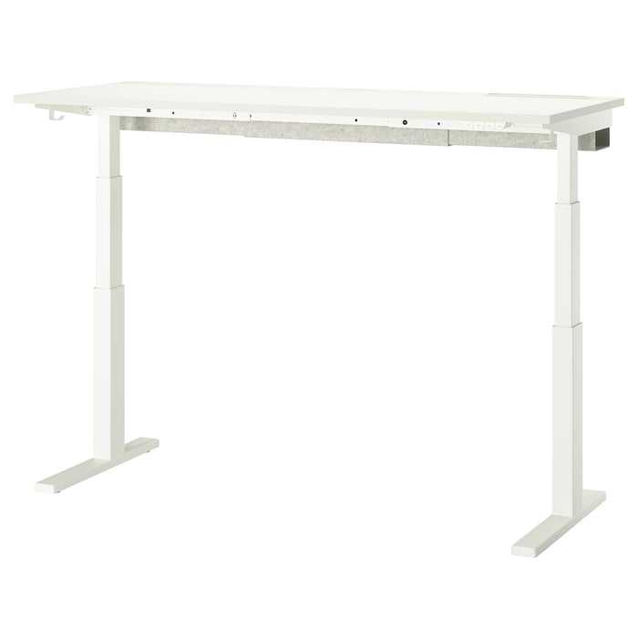 MITTZON desk sit/stand, electric white, 160x60 cm - IKEA
