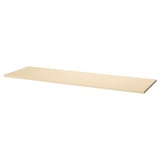 MITTZON desk shelf, light beige, rectangular, sleek design, durable surface.