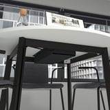 MITTZON Underframe f round conference table, black, 76x76x73 cm